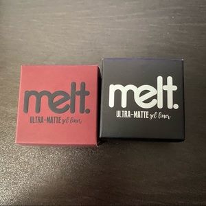 Gel eyeliner in burnish and black